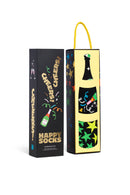 Happy Socks Erkek Siyah Kutlama Desenli 3’lü Pamuklu Çorap Seti | Derimod