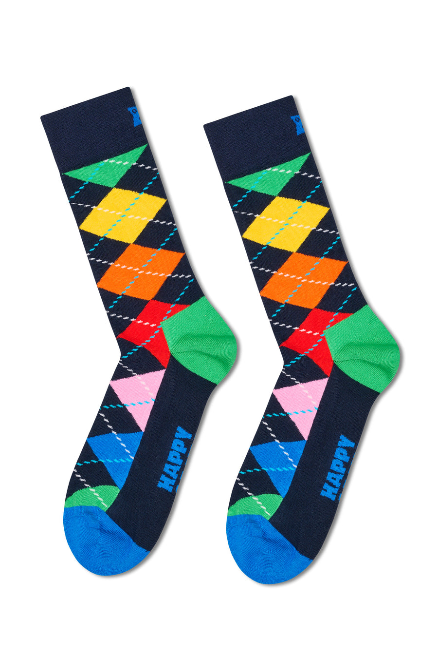Happy Socks Erkek Çok Renkli Desenli Pamuklu 4'lü Çorap Seti