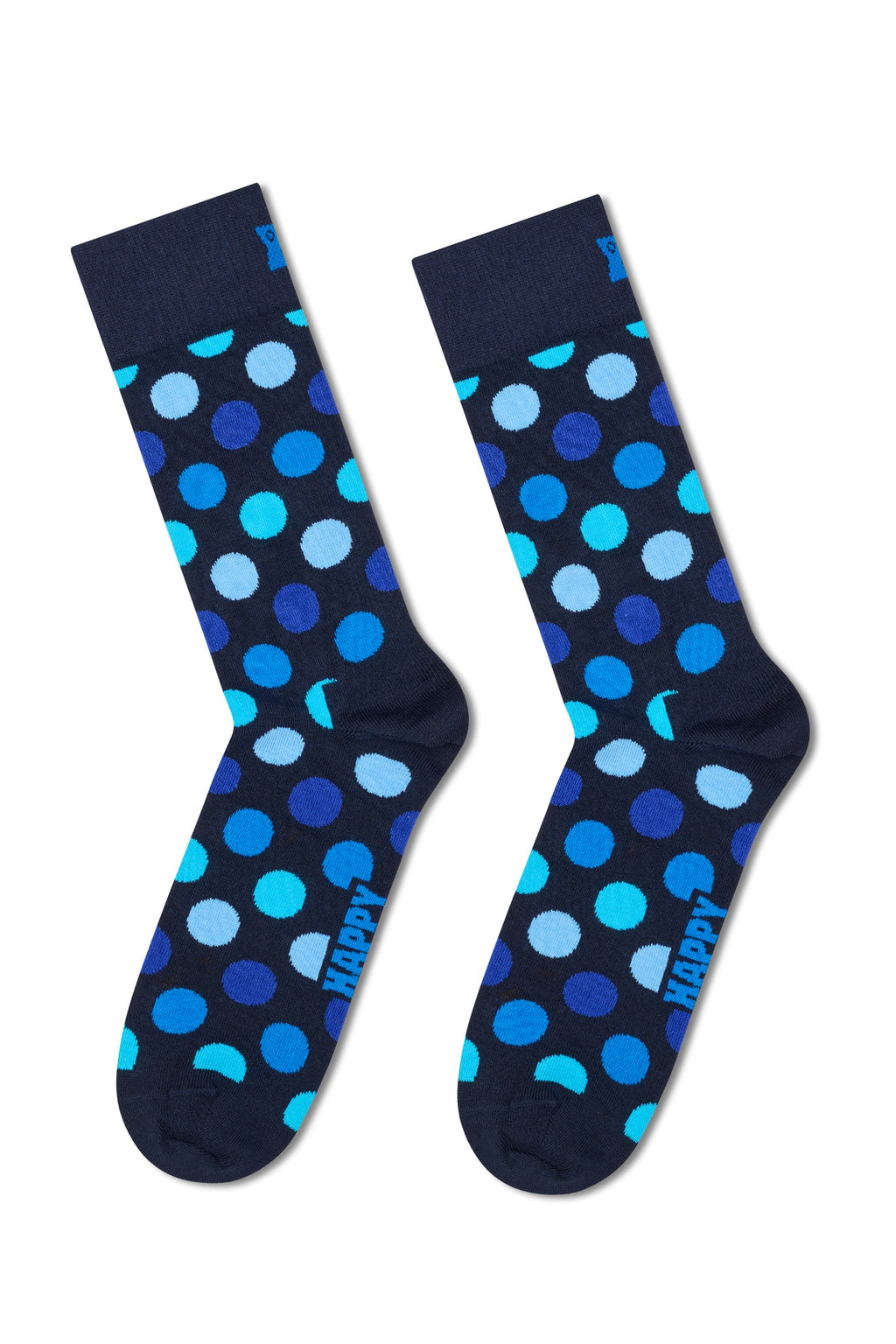 Happy Socks Erkek Lacivert Desenli Pamuklu 4'lü Çorap Seti
