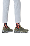 Happy Socks Erkek Lacivert Desenli Pamuklu Çorap | Derimod