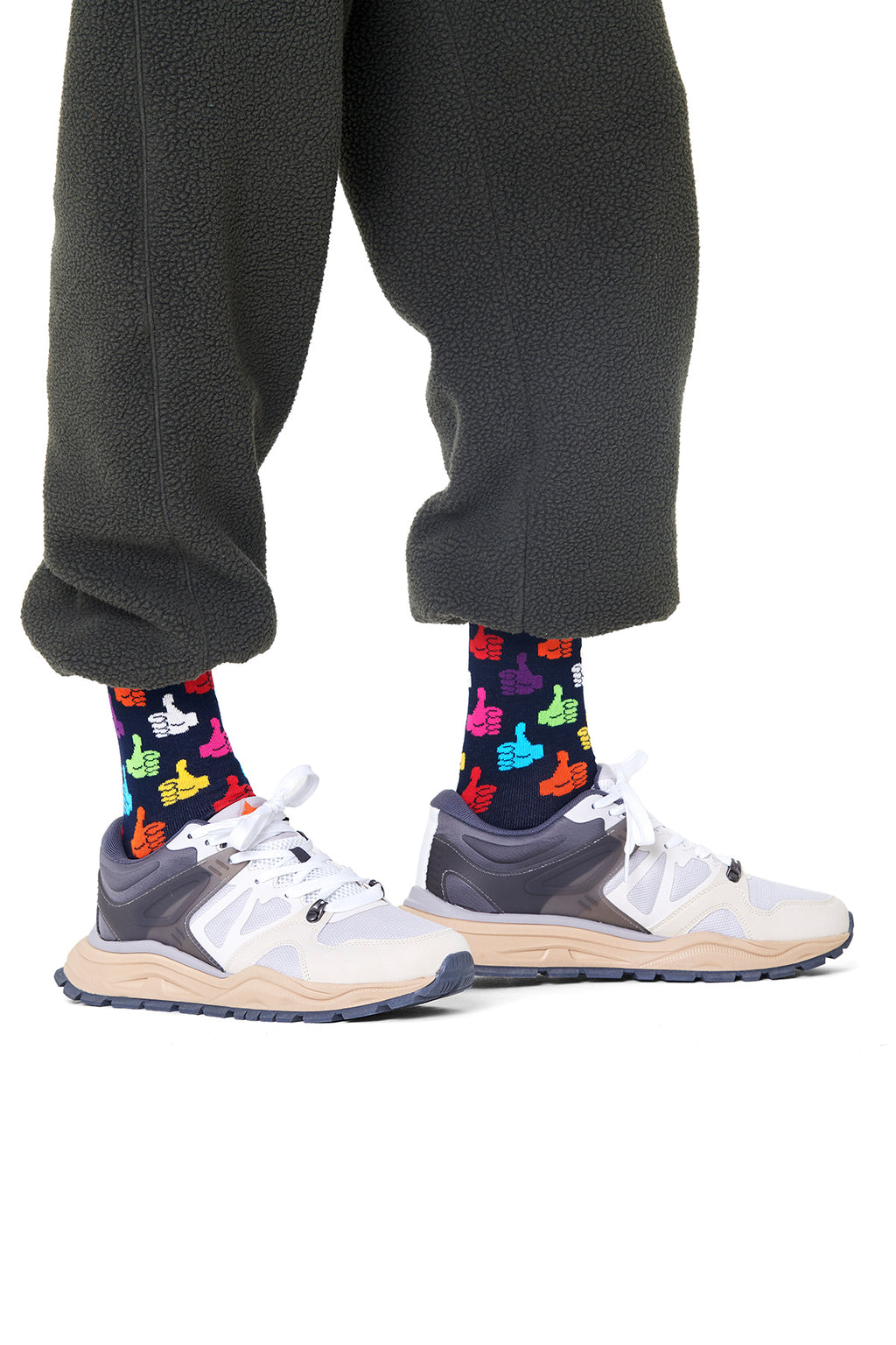 Happy Socks Kadın Lacivert Desenli Pamuklu Çorap