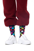 Happy Socks Kadın Lacivert Desenli Pamuklu Çorap | Derimod