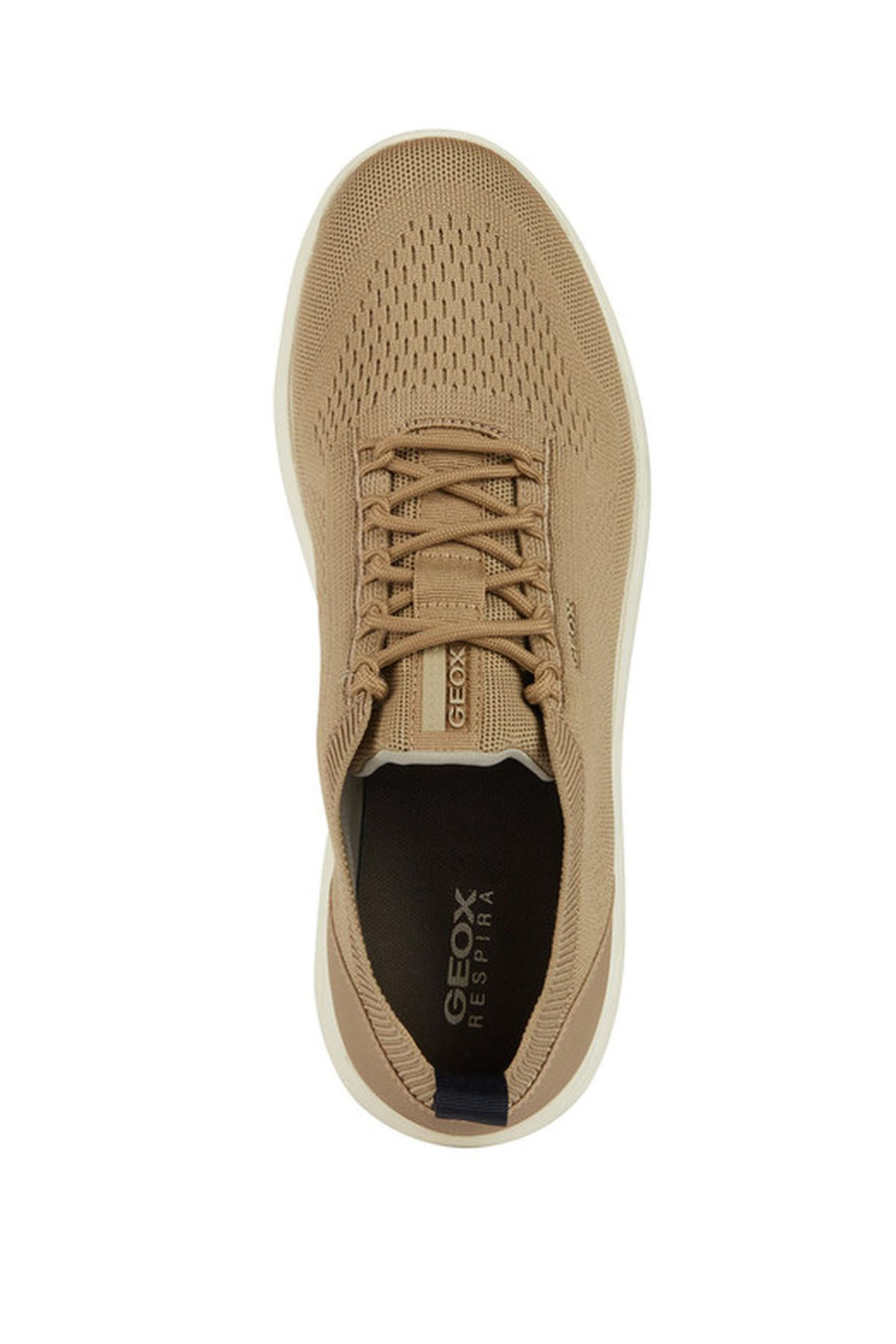 Geox Erkek Bej Spherica Bağcıklı Kumaş Sneaker