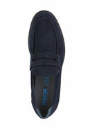 Geox Erkek Lacivert Spherica Ec11 Süet Deri Loafer | Derimod