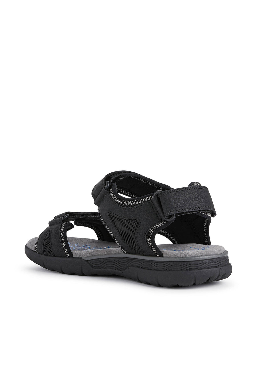 Geox Men's Black U Spherica Ec5 Flat Sandals