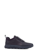 Geox Siyah Erkek Deri U Spherica Sneaker | Derimod