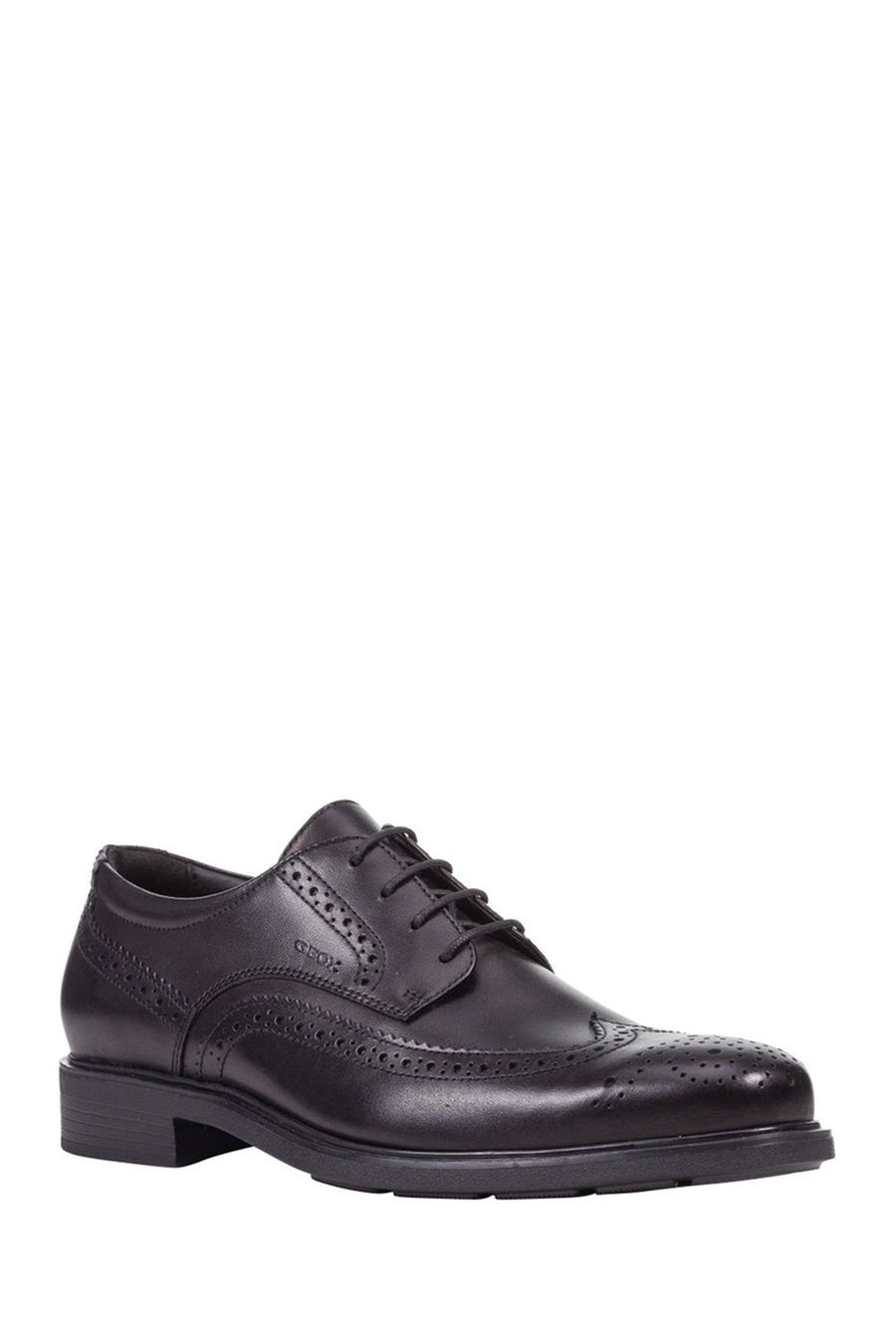 Geox Men's Black Dublin Lace-up Leather Classic Shoes