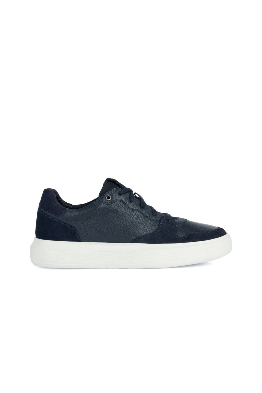 Geox Men's Navy Blue Deiven Lace-Up Leather Casual Sneaker U355WB04722C4002 | Derimod