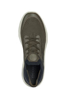 Geox Men's Green Spherica Laced Thick Soled Leather Sneaker | Derimod