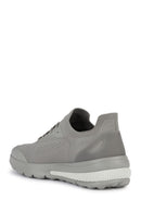 Geox Men's Gray Spherica Active Lace Up Fabric Sneaker | Derimod