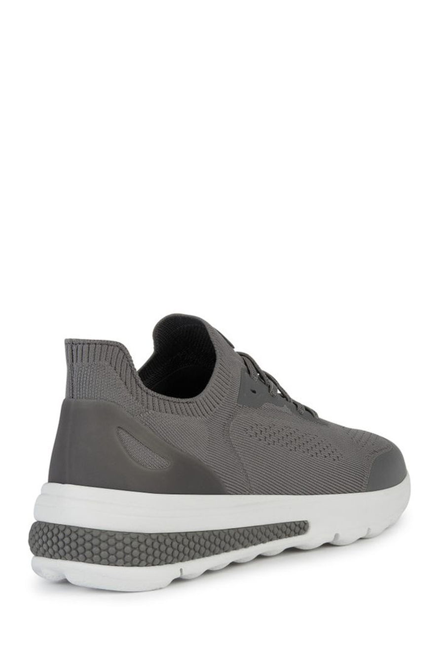 Geox Men's Gray Spherica Active Lace Up Fabric Sneaker