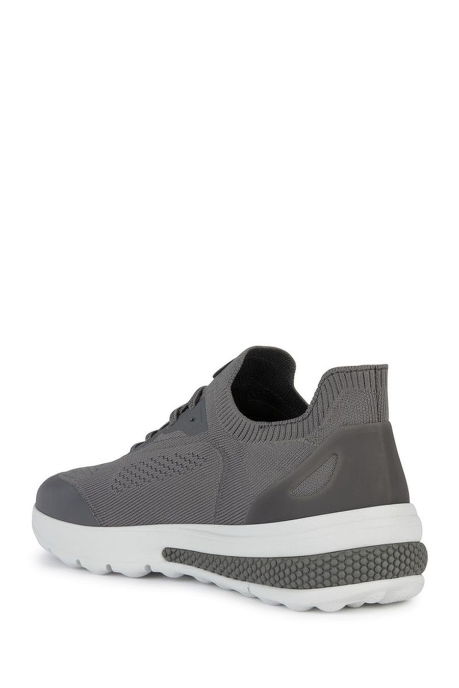 Geox Men's Gray Spherica Active Lace Up Fabric Sneaker