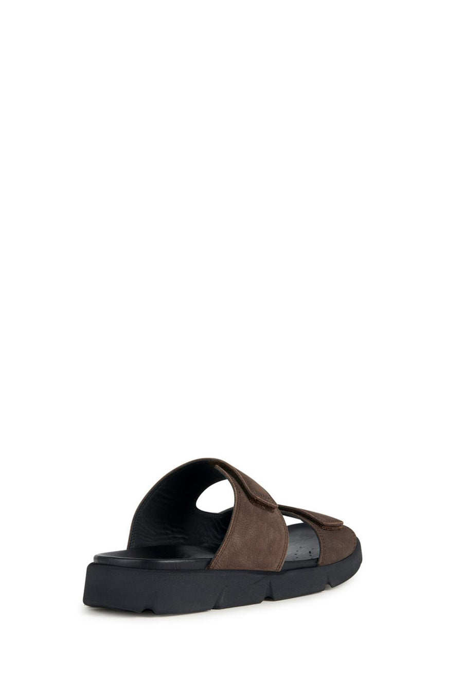 Geox Men's Brown Xand Nubuck Leather Slippers