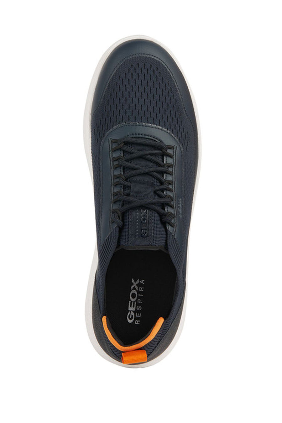 Geox Men's Navy Blue Spherica Active Lace Up Fabric Sneaker