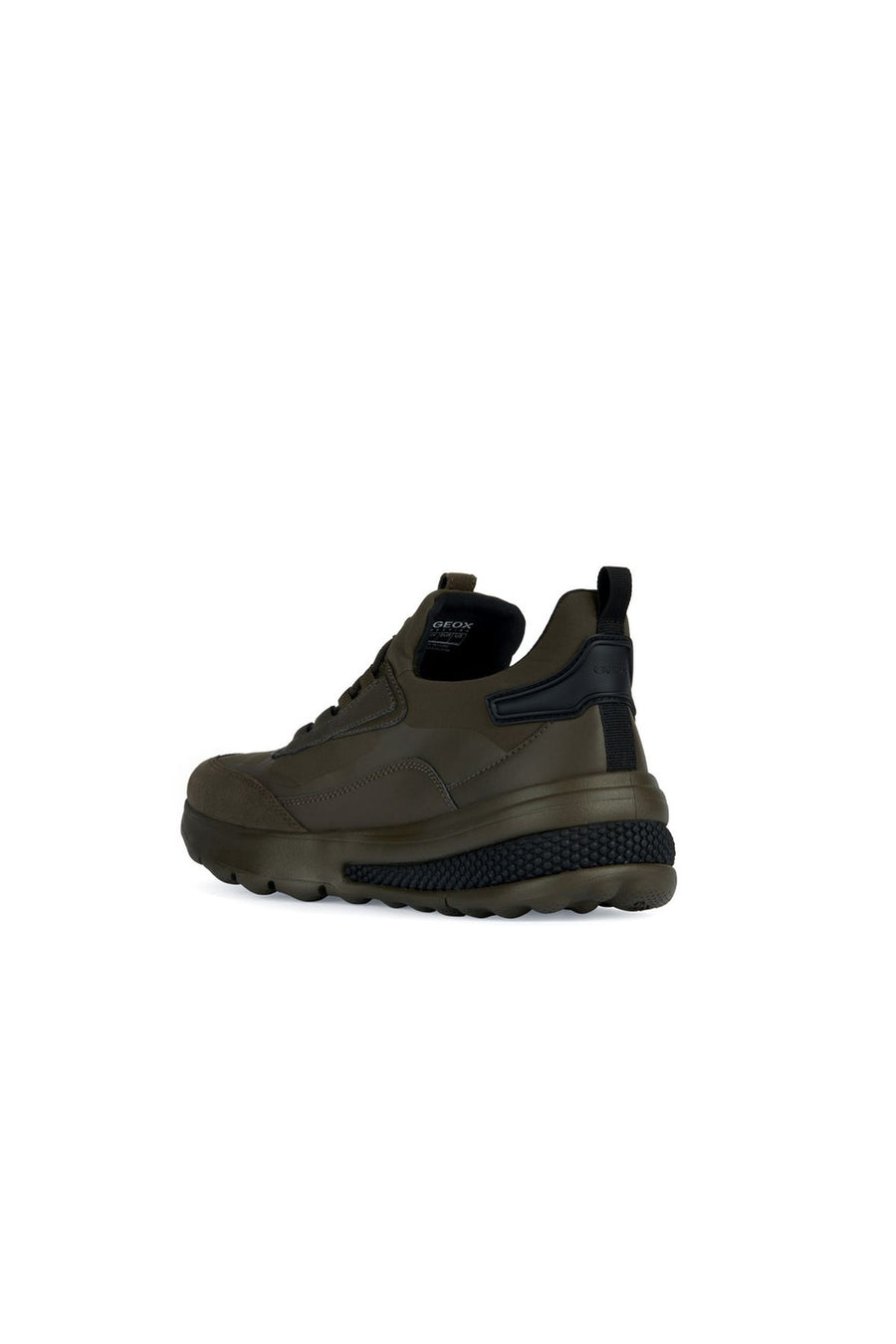 Geox Erkek Yeşil Spherica Actif Bağcıklı Deri Sneaker