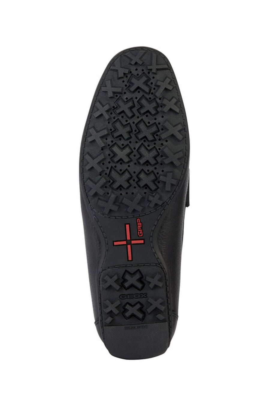 Geox Men's Black Kosmopolis + Grip Leather Masculine Loafer