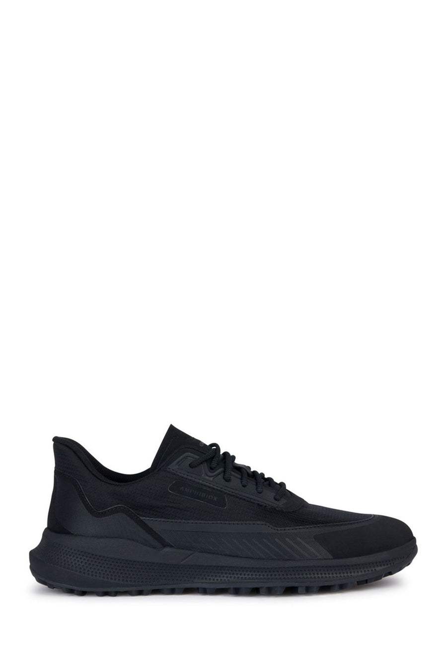 Geox Men's Black Pg1x Abx Lace-Up Leather Sneaker U36FLA00011C9997 | Derimod
