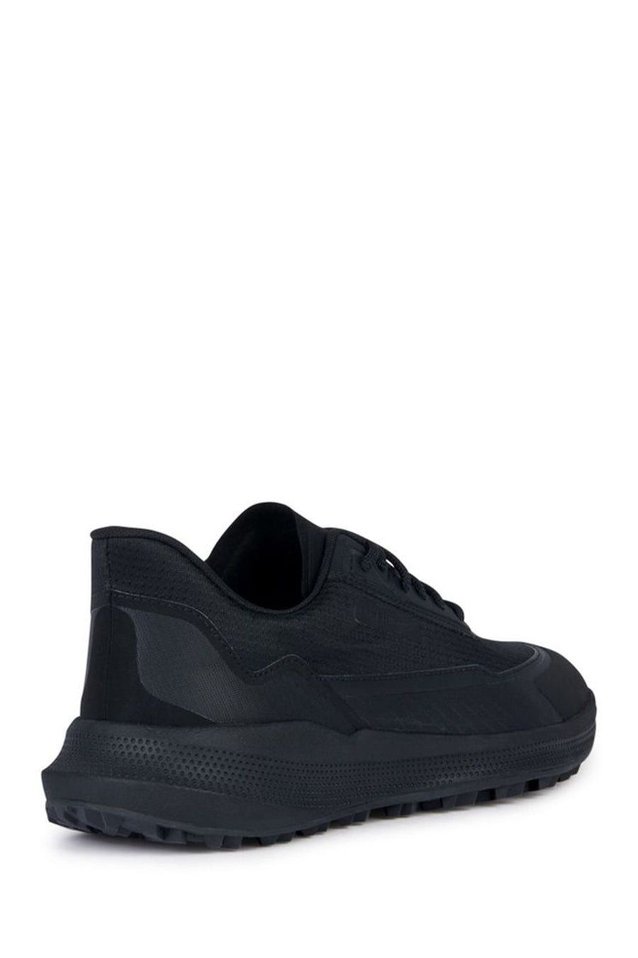 Geox Men's Black Pg1x Abx Lace-Up Leather Sneaker