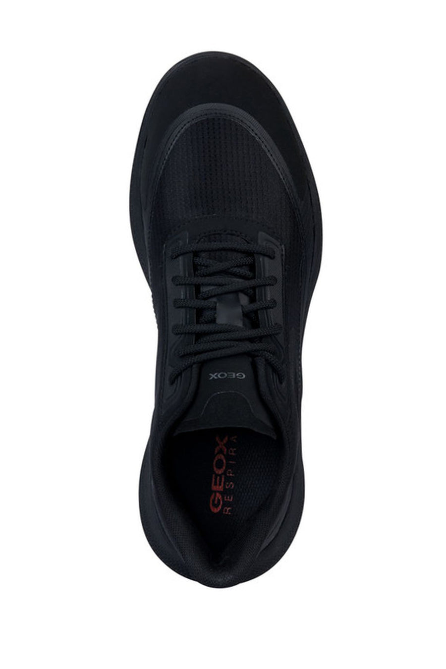 Geox Men's Black Pg1x Abx Lace-Up Leather Sneaker