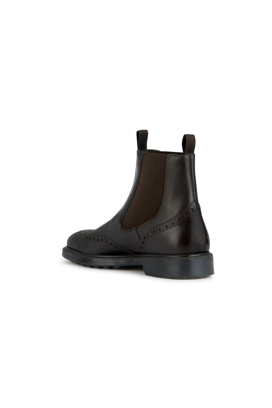 Geox Men's Brown Tiberio Leather Chelsea Boots