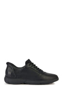 Geox Erkek Siyah Nebula Bağcıklı Deri Sneaker | Derimod