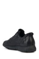 Geox Erkek Siyah Nebula Bağcıklı Deri Sneaker | Derimod