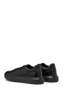 Geox Erkek Siyah Deıven Bağcıklı Deri Casual Sneaker | Derimod