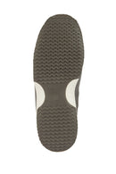 Geox Men's Gray Happy Lace-up Suede Leather Sneaker | Derimod