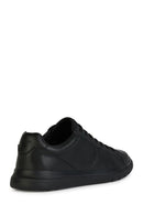 Geox Erkek Siyah Spherica Bağcıklı Deri Casual Sneaker | Derimod