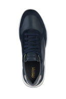 Geox Erkek Lacivert Spherica Bağcıklı Kumaş Sneaker | Derimod