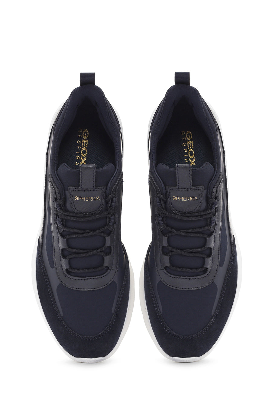 Geox Erkek Lacivert Spherica Actif Bağcıklı Kumaş Sneaker