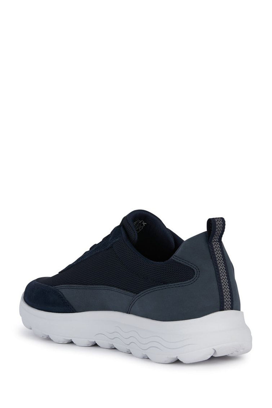 Geox Erkek Lacivert Spherica Bağcıklı Deri Sneaker