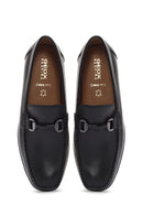 Geox Erkek Siyah Kosmopolis + Grip Deri Loafer | Derimod