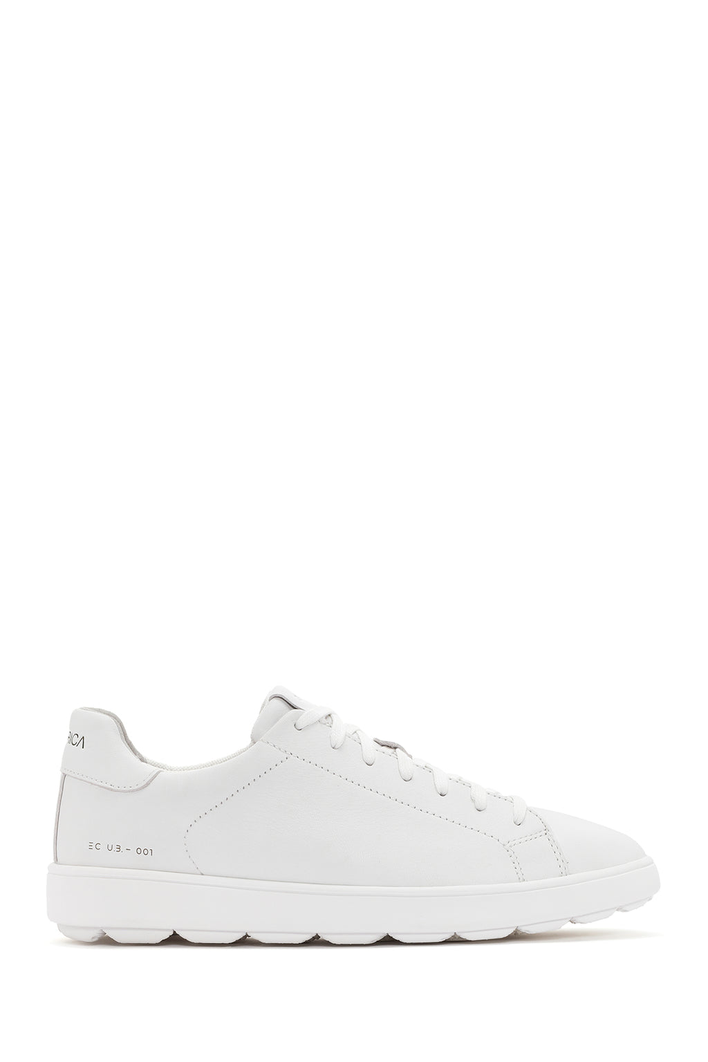 Geox Erkek Beyaz Spherica Ecub Bağcıklı Deri Sneaker