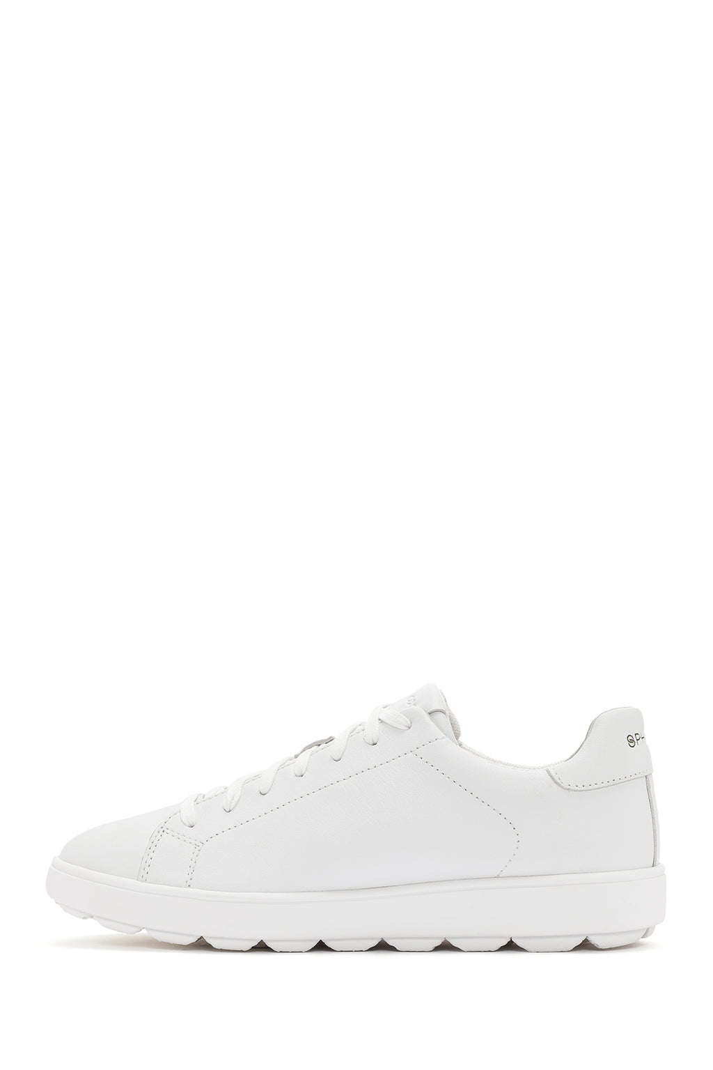Geox Erkek Beyaz Spherica Ecub Bağcıklı Deri Sneaker