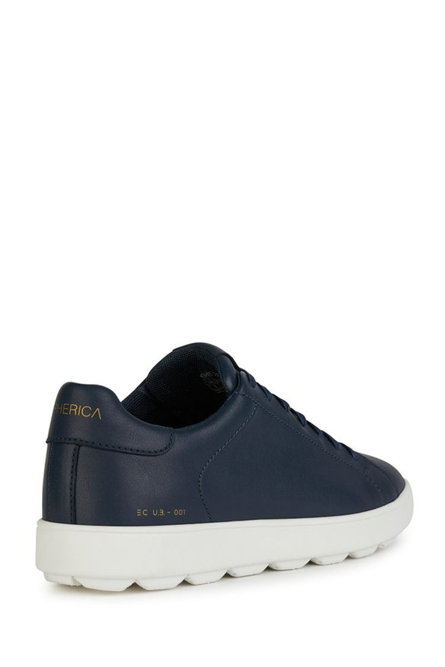 Geox Erkek Lacivert Spherica Ecub-1 Bağcıklı Deri Sneaker