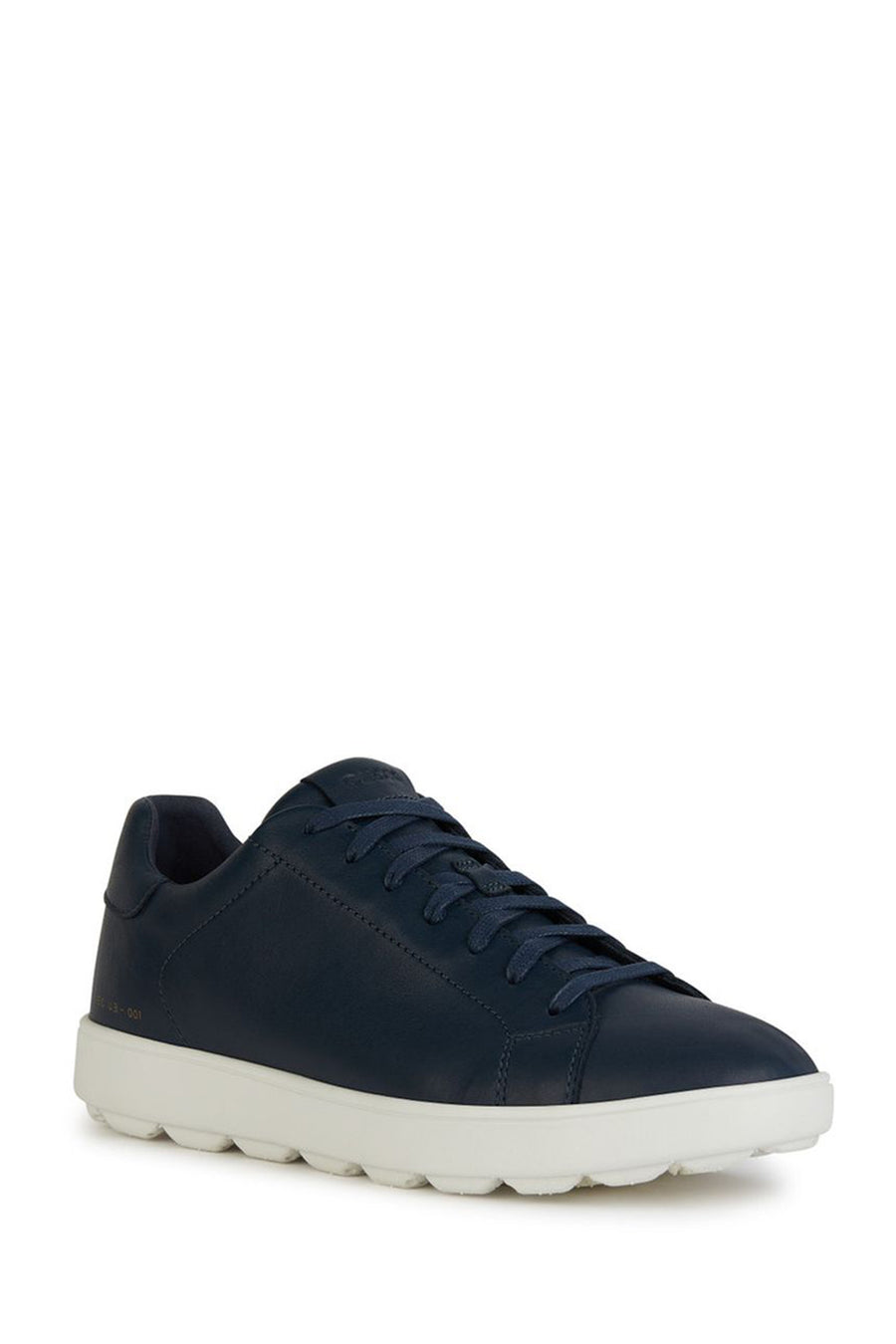 Geox Erkek Lacivert Spherica Ecub-1 Bağcıklı Deri Sneaker