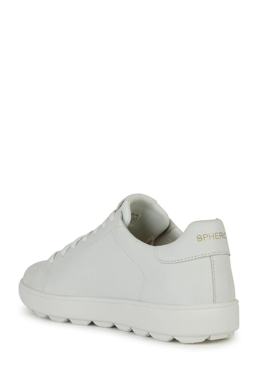 Geox Erkek Beyaz Spherica Ecub-1 Bağcıklı Deri Sneaker