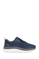 Geox Men's Navy Blue Spherica Active Lace Up Fabric Sneaker | Derimod