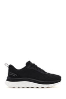Geox Men's Black Spherica Active X Lace-Up Fabric Sneaker | Derimod