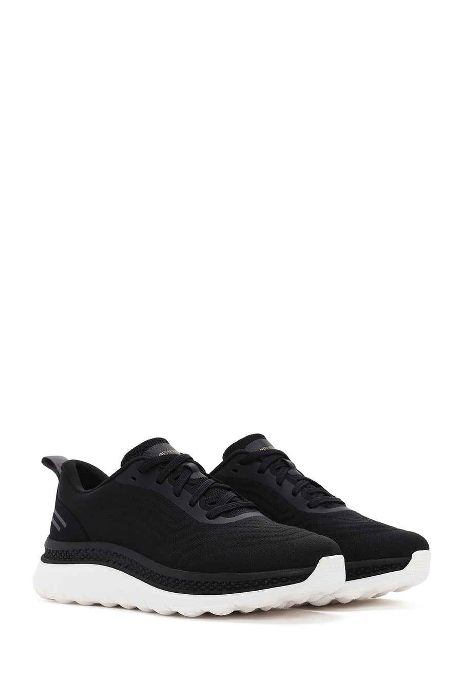 Geox Men's Black Spherica Active X Lace-Up Fabric Sneaker