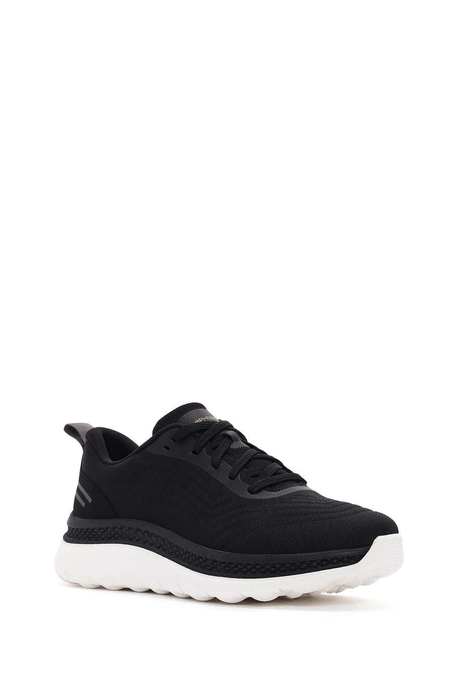 Geox Men's Black Spherica Active X Lace-Up Fabric Sneaker