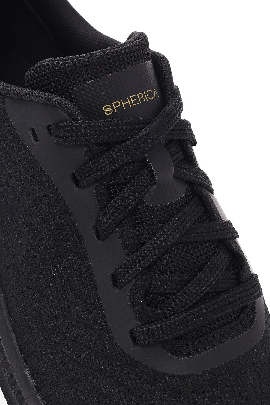 Geox Men's Black Spherica Active X Lace-Up Fabric Sneaker
