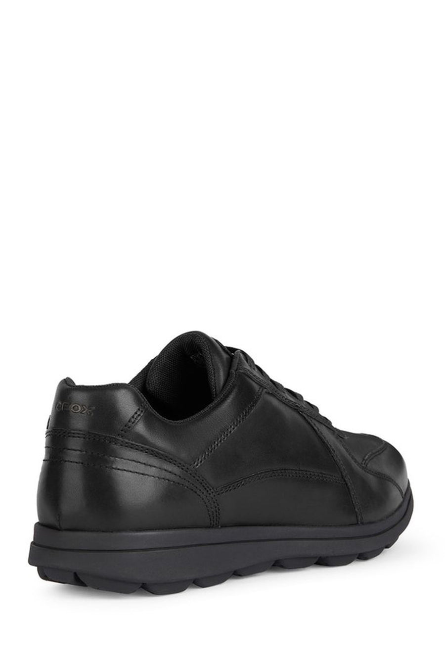 Geox Erkek Siyah Spherica Ec12 Bağcıklı Deri Casual Sneaker