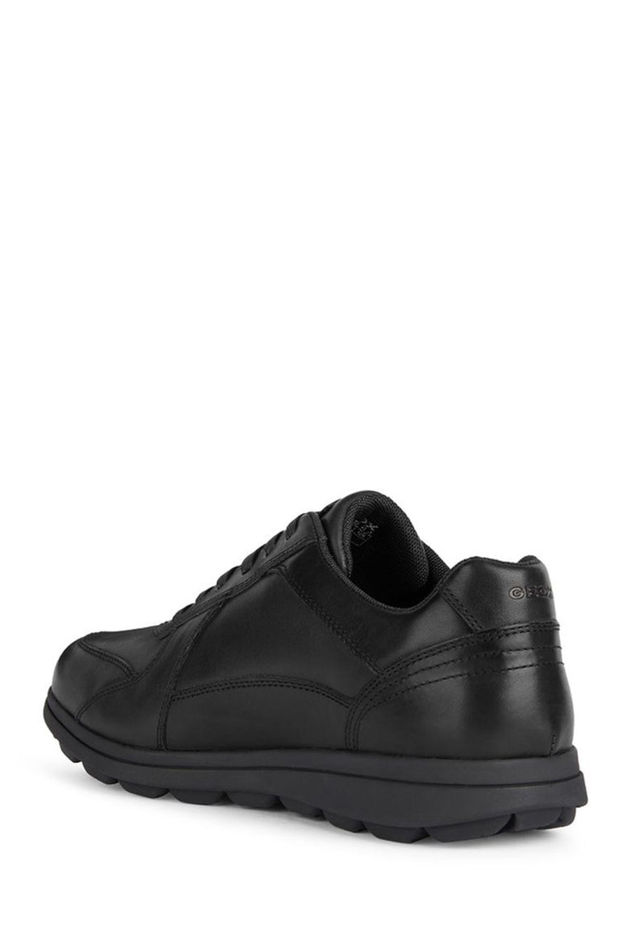 Geox Erkek Siyah Spherica Ec12 Bağcıklı Deri Casual Sneaker