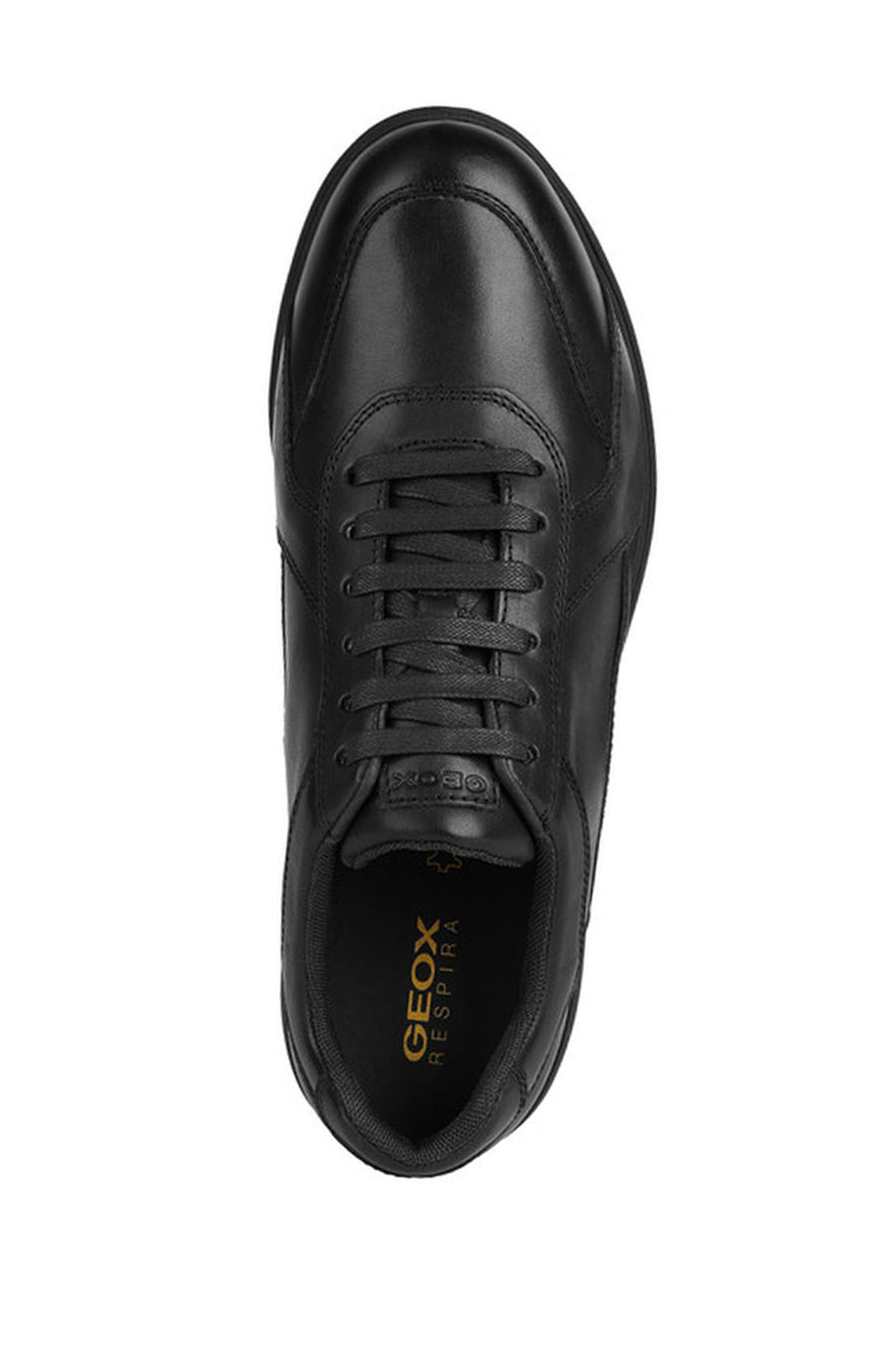 Geox Erkek Siyah Spherica Ec12 Bağcıklı Deri Casual Sneaker