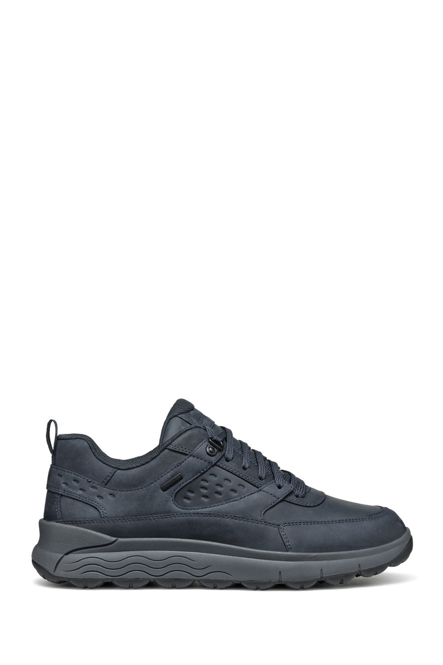 Geox Men's Navy Blue Laced Thick Sole Suede Leather Sneakers U46FDD000FFC4002 | Derimod