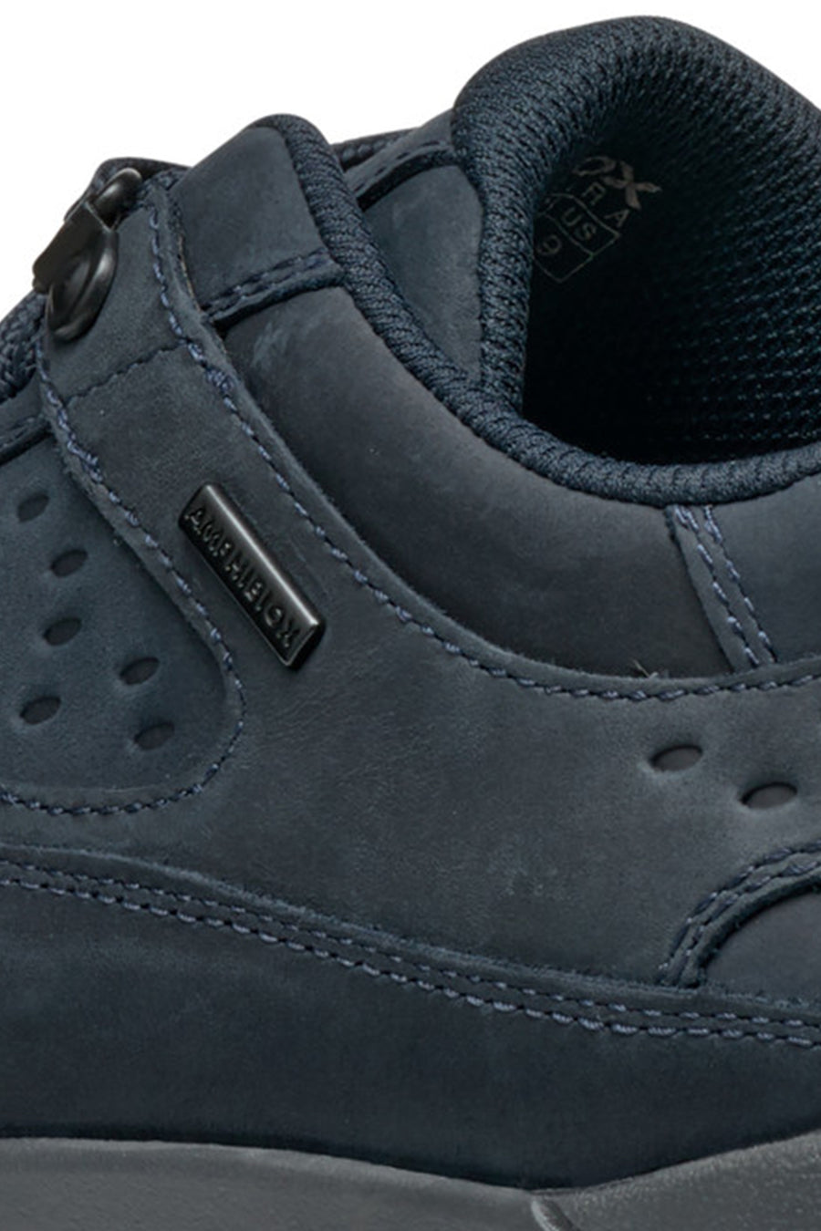 Geox Men's Navy Blue Laced Thick Sole Suede Leather Sneakers
