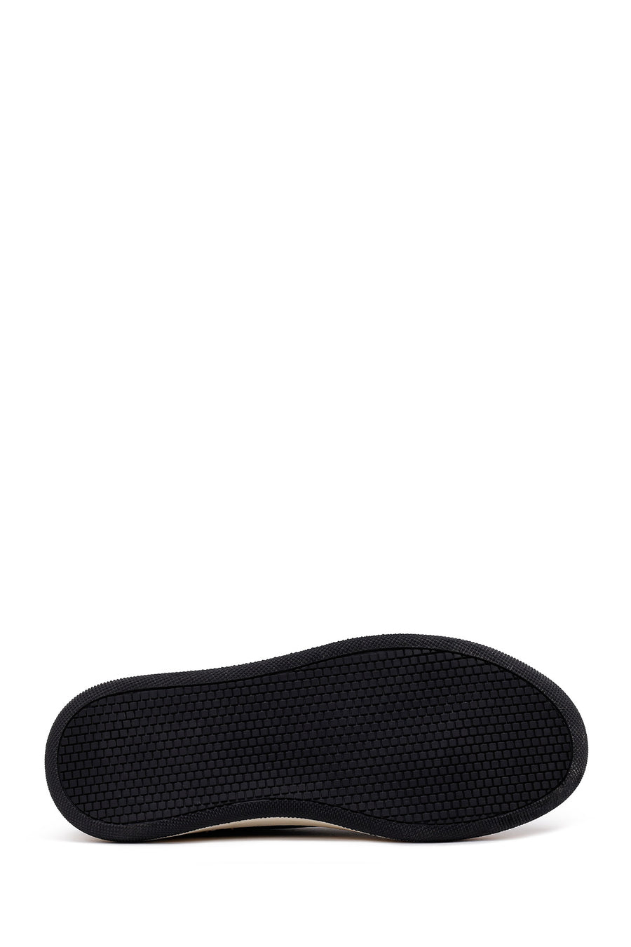 Male Black Lace-Up Thick-Soled Leather Casual Shoes