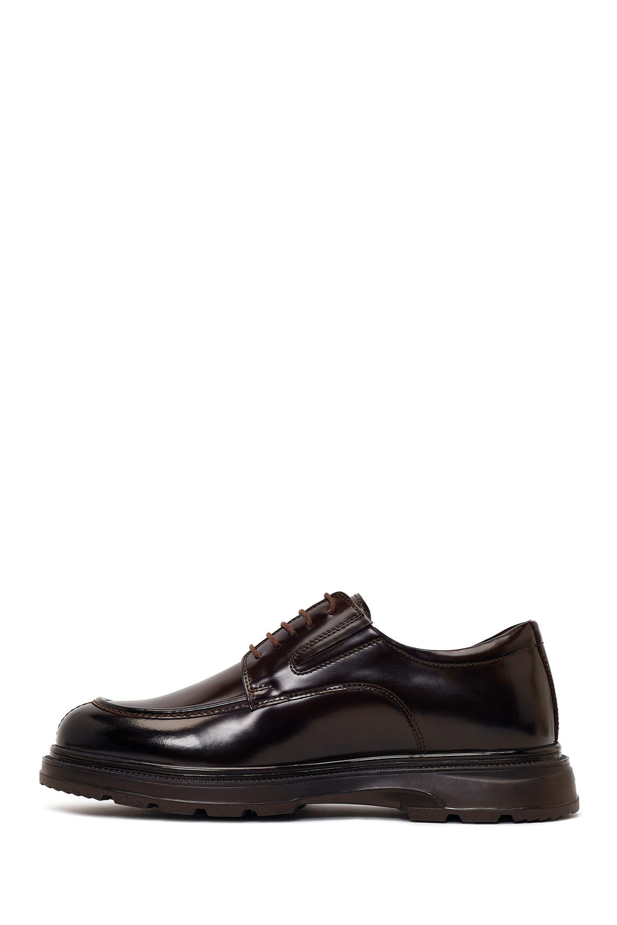 Derimod Fly Male Brown Lace-Up Thick-Soled Leather Casual Shoes